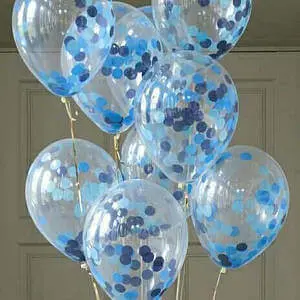 Balloons Lane has everything you need for an unforgettable anniversary celebration in NJ, including navy and blue confetti balloons and clear silver confetti balloons. These balloons will add a touch of elegance and glamour to your special occasion.
