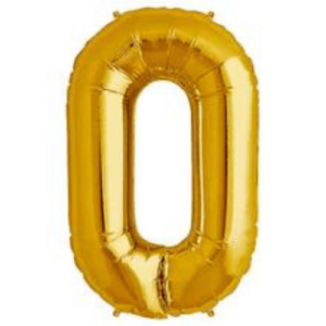 Make your party shine with stunning foil gold letter O big balloons