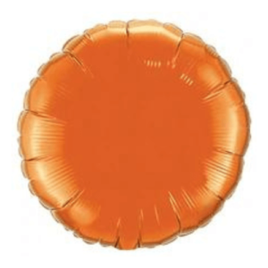 Satin Luxe Orange Latex Centerpiece Round Circle Foil Mylar Balloons for Parties and Events in New York
