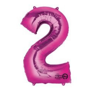 Shine bright with our Pink Number 2 foil balloon.