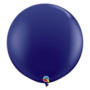 Navy Blue latex balloons in a balloon garland