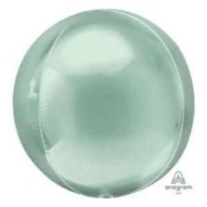 Mint Green Foil Crescent Orbz Balloon for Party Decor in Various Events.