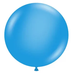 Blue Tuftex balloon by Balloons Lane with a glossy finish, that can be used for a variety of occasions.