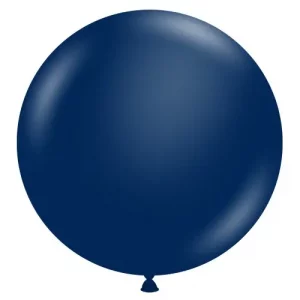 Metallic Midnight BlueTuftex balloon by Balloon Lanes with a glossy finish, that can be used for a variety of occasions.