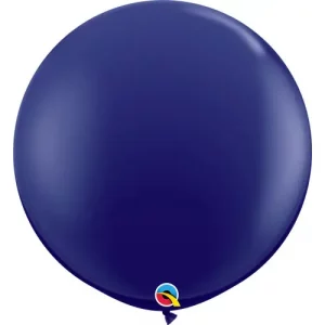 Qualatex Navy Blue Tuftex balloon by Balloon Lanes with a glossy finish, that can be used for a variety of occasions.