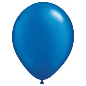 Pearl Sapphire Blue balloon by Balloons Lane with a glossy finish, that can be used for a variety of occasions.