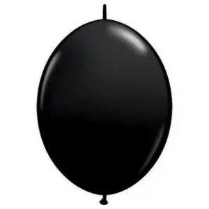 A Qualatex Onyx Black latex balloons from Balloons Lane to create a dramatic atmosphere with these black balloons.