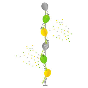 Single Line Tree of 6 Balloons Balloons Lane Balloon Perfect for birthdays, weddings, or any other special occasion, these balloons are sure to impress your guests and create a festive atmosphere.